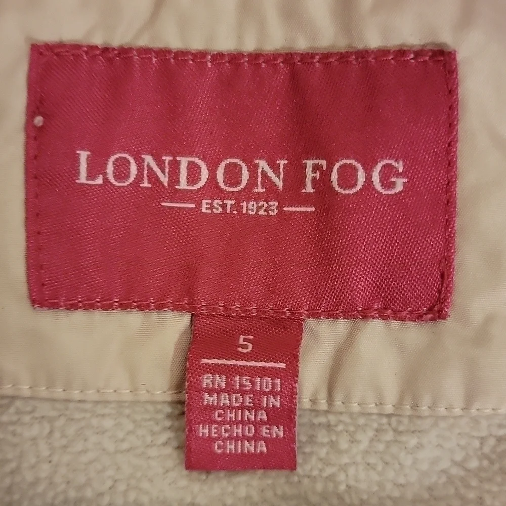 LONDON Fog Kids Pink Midweight Jacket - Size 5 - Picture 11 of 14